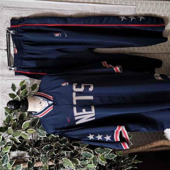 Nike Vintage Brooklyn Nets Sweatsuit Jacket 3X/Pants 2X - Picture 1 of 12